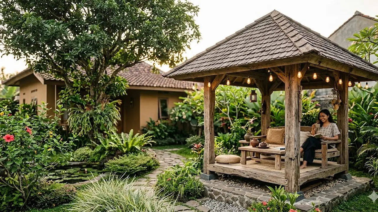 Inspirasi Gazebo Kecil yang Bikin Rumah Sederhana Terlihat Lebih Mahal