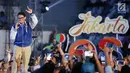 Pengusaha yang juga Cawapres nomor urut 02, Sandiaga Uno memberikan cerita inspiratif pada acara Young Entrepreneur Summit (YES) 2019 di Istora Senayan, Jakarya, Rabu (10/4). Ajang inspiratif bertajuk YES 2019 mengusung  tema ‘Arah Baru Ekonomi Indonesia’. (Liputan6.com/Fery Pradolo)