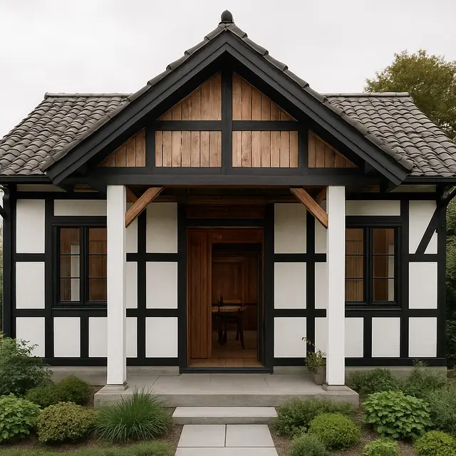 Gambar Rumah Sederhana Hitam Putih (Foto: ChatGPT)