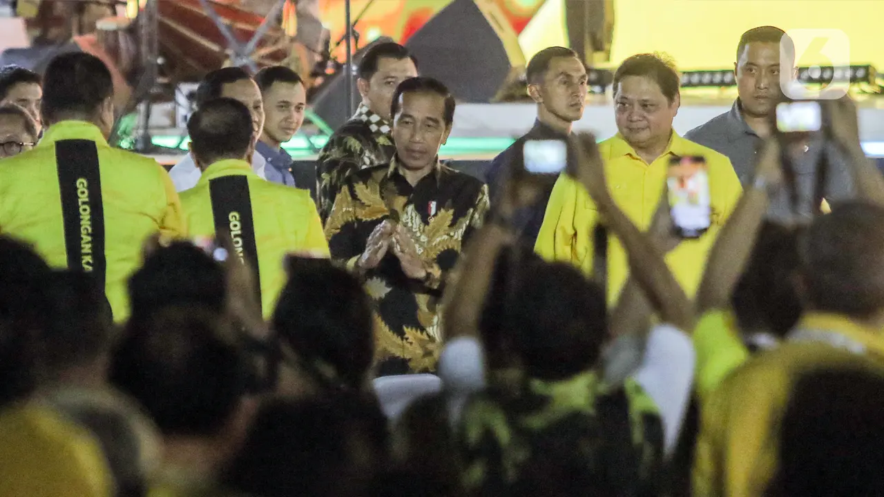 Jokowi Prabowo Hadiri HUT Partai Golkar
