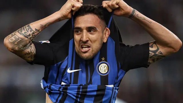 FOTO: Menang Dramatis, Inter Milan Menuju Liga Champions