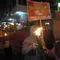 Pawai obor yang digelar untuk menyambut tahun baru Islam 1 Muharram 1437 Hijriah ini diikuti oleh ratusan warga. &copy;2015 Merdeka.com/imam buhori