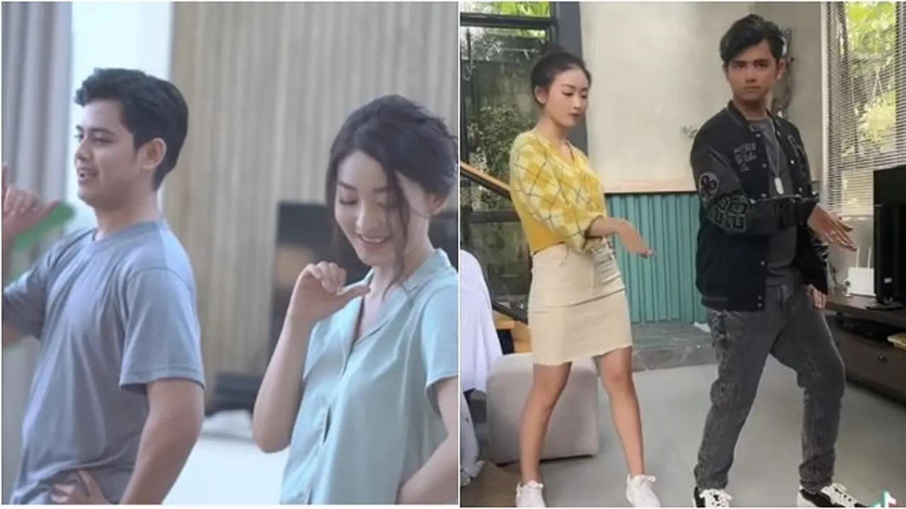 6 Potret Natasha Wilona Berhasil Ajari Aliando Syarief Joget TikTok, Bikin Heboh