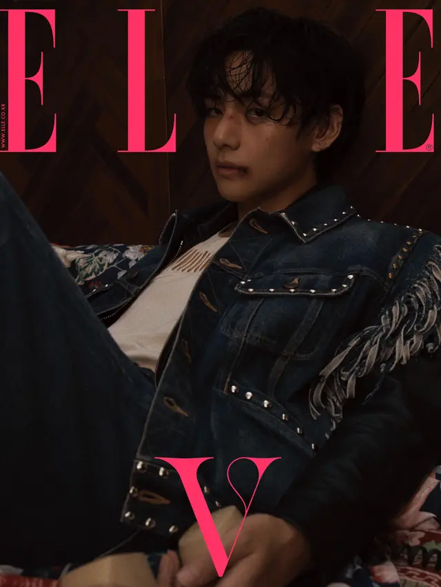 V BTS Cover Majalah Elle Korea (Instagram/ellekorea)