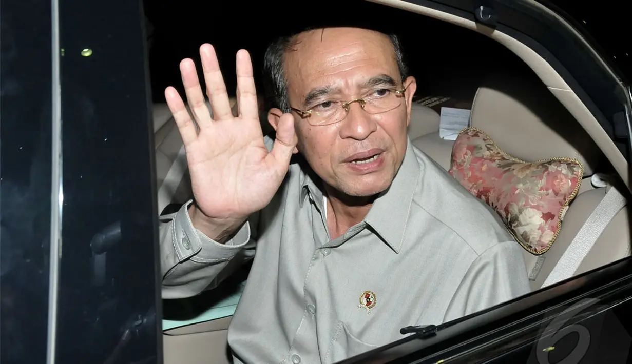 Menteri Agama Suryadharma Ali memenuhi panggilan KPK. Jakarta, Selasa (6/5/2014) (Liputan6.com/Johan Tallo)
