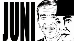 Soekarno dan Jokowi lahir pada bulan yang sama yaitu Juni. Soekarno 6 Juni 1901 sedangkan Jokowi 21 Juni 1961 (Istimewa)