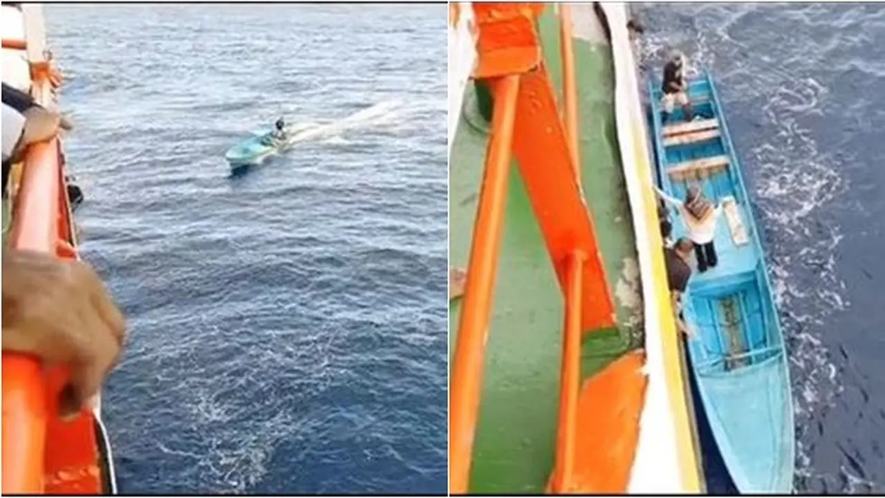 Anak Perempuannya Terlambat Turun dari Kapal, Aksi Heroik Sang Ayah Jadi Sorotan