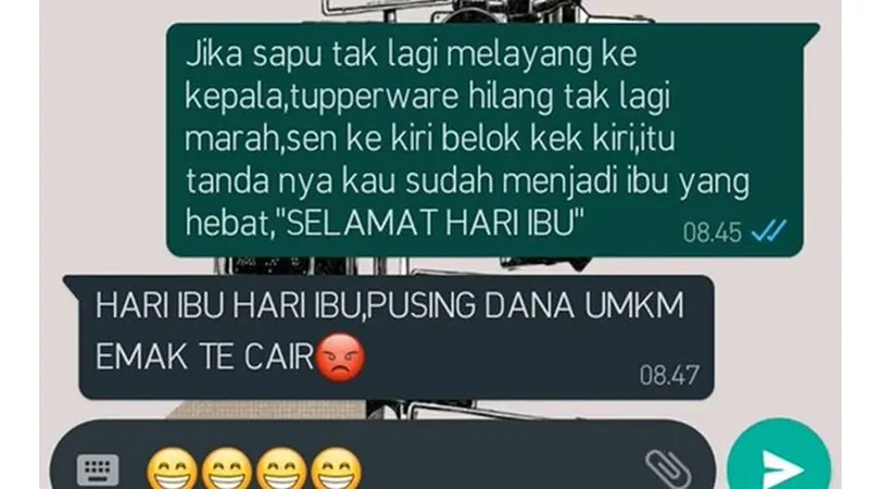 6 Chat Anak Beri Ucapan Selamat Hari Ibu Ini Bikin Ngakak