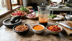 Perbedaan Hasil Sambal yang Diulek, Diblender dan Dicincang, Bisa Beda Rasa