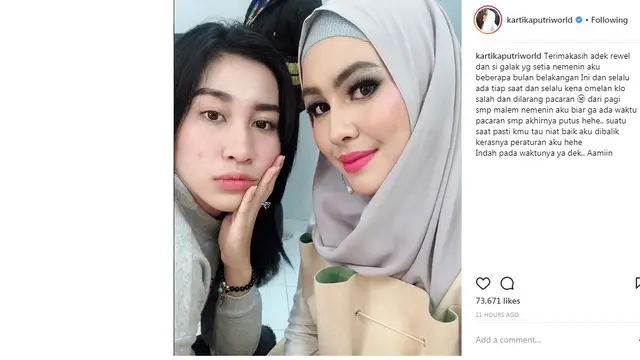 Kartika Putri (Foto: Instagram)
