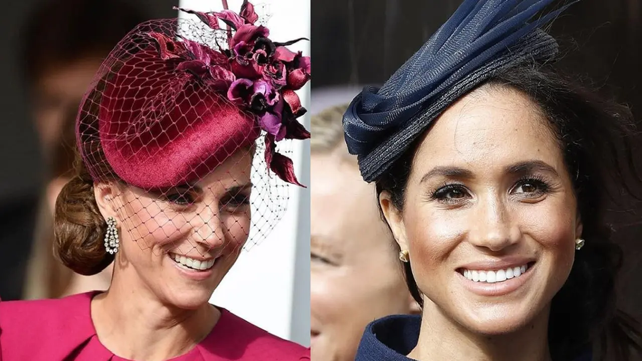 Penampilan kontras Kate Middleton dan Meghan Markle di penikahan Putri Eugenie