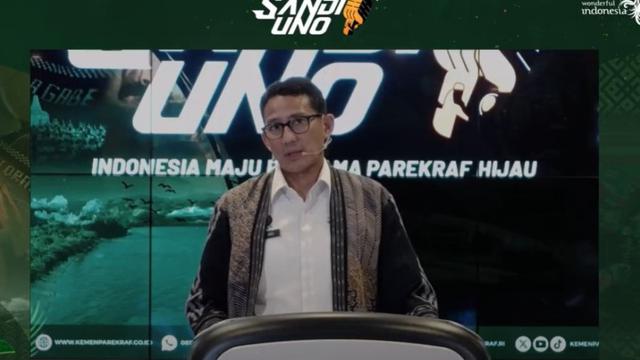 Menparekraf Sandiaga Uno dalam The Weekly Brief with Sandi Uno, Senin, 13 Mei 2024