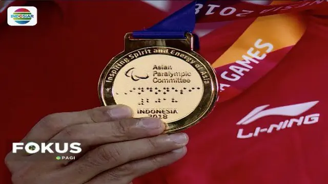 Indonesia dapat medali emas pertama di cabang olahraga bulutangkis beregu putra di ajang Asian Para Games 2018.