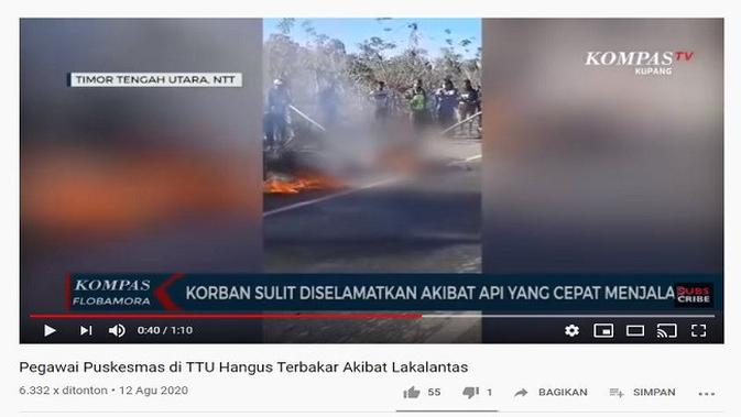 Gambar Tangkapan Layar Video dari Channel YouTube KOMPASTV