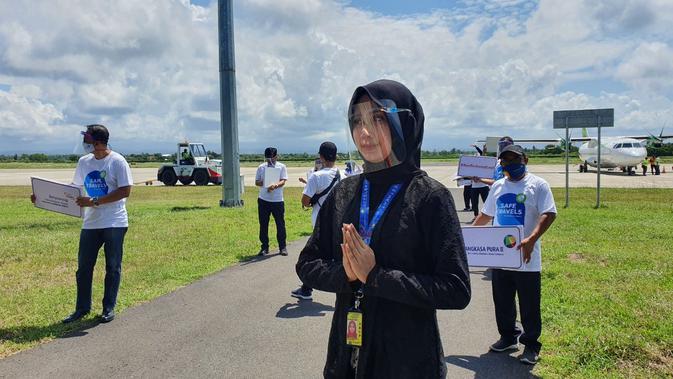 Bandara Banyuwangi menggelar Safe Travel Campaign. ©Banyuwangi