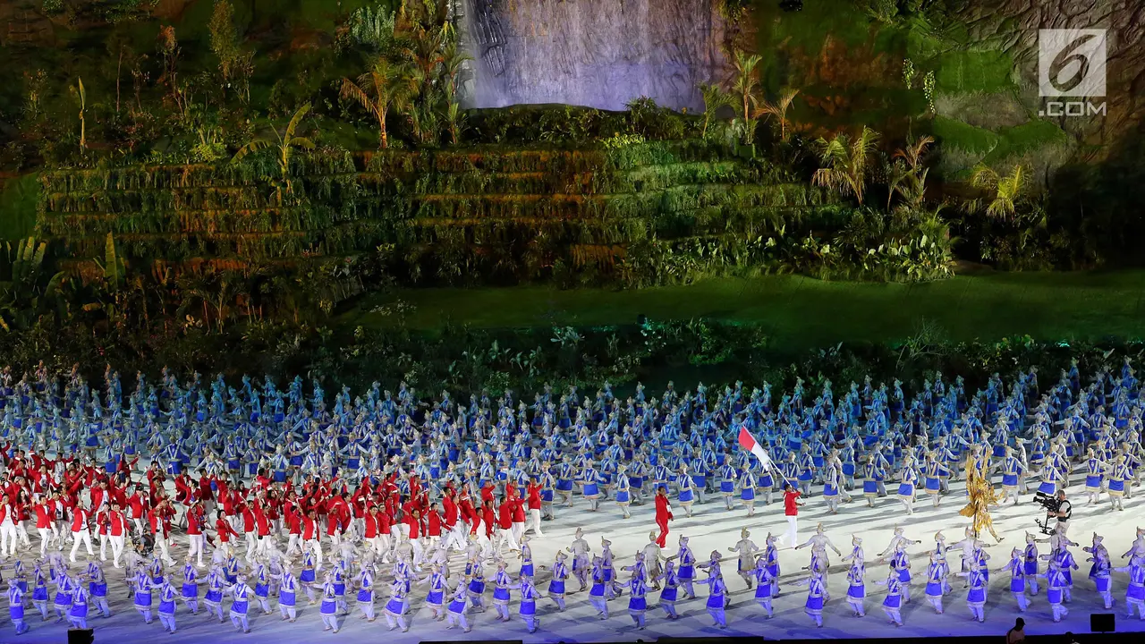 Siman Sudartawa Pimpin Kontingen Indonesia di Pembukaan Asian Games 2018