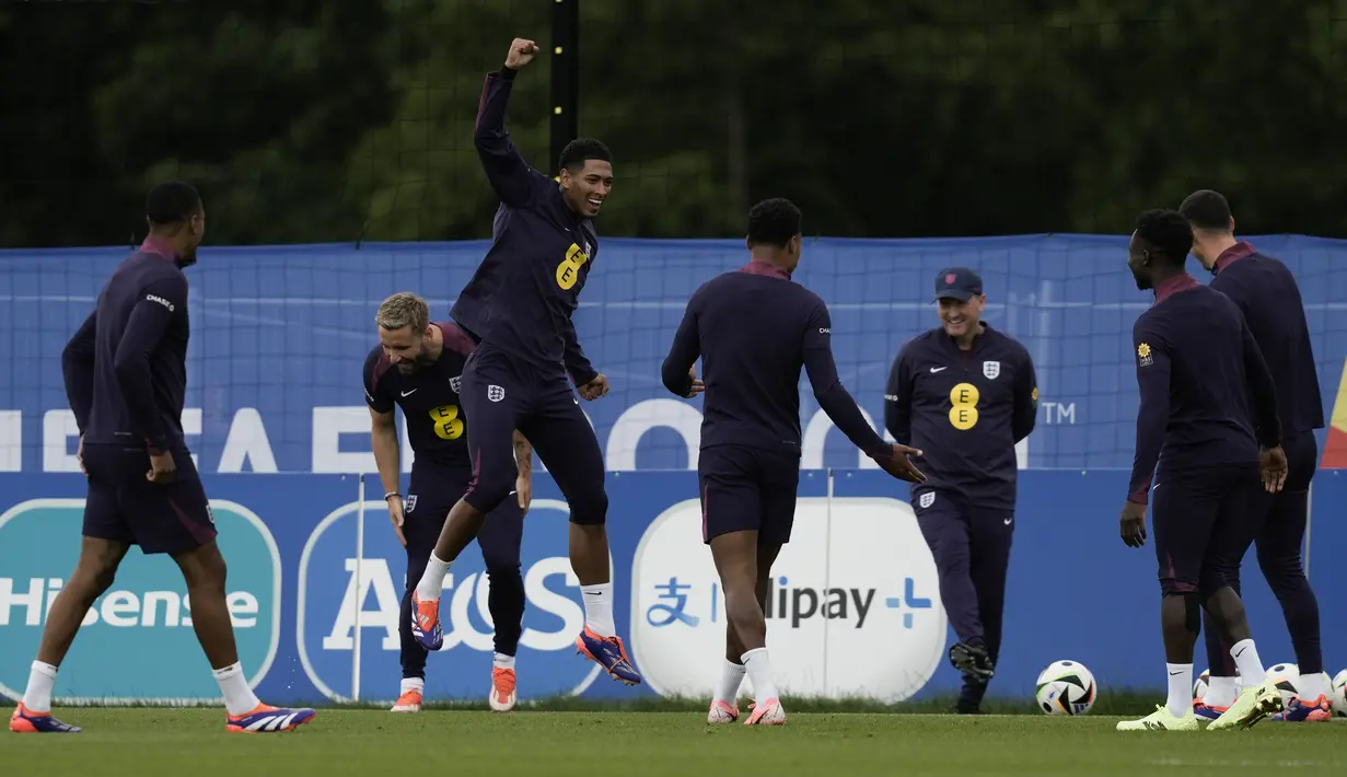 Inggris belum tampil meyakinkan di Piala Eropa 2024.  (AP Photo/Thanassis Stavrakis)