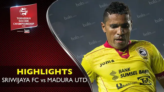 Video highlights Torabika Soccer Championship 2016 antara Sriwijaya FC melawan Madura United yang berakhir dengan skor 5-0 di Stadion Jakabaring, Palembang pada hari Minggu (15/5/2016).