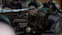 Pelaksana tugas (Plt) Sekjen PDIP, Hasto Kristiyanto hadir sebagai saksi dalam sidang praperadilan Budi Gunawan di Pengadilan Negeri Jakarta Selatan, Selasa (10/2/2015). (Liputan6.com/Johan Tallo)
