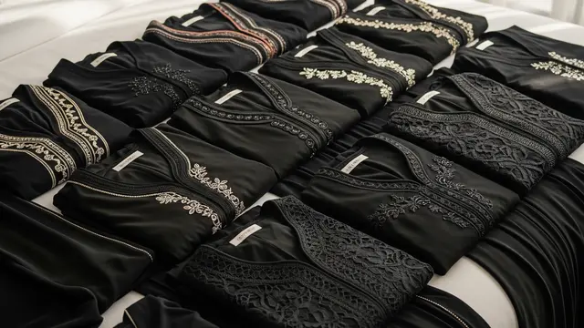 6 Inspirasi Model Baju Abaya Arab Terbaru Hitam Manik untuk Tampilan Elegan di 2025