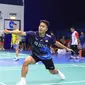 Tunggal putra Indonesia&nbsp;Anthony Sinisuka Ginting berlatih di Sheikh Rashid Bin Hamdan Indoor Hall, Al Nasr Club, Minggu (23/4/2023) siang, jelang bergulirnya turnamen Badminton Asia Championships 2023. (fot: PBSI)