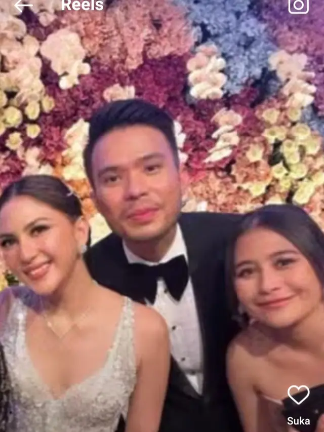 Reuni artis GGS di resepsi pernikahan Jessica Mila (Foto: Instagram selreeeeccc)
