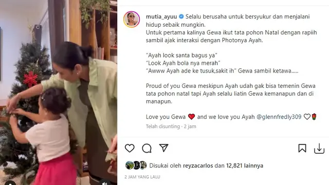 Glenn Fredly - Mutia Ayu (Foto: Instagram/@mutia_ayu)