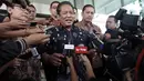 Ditemui usai bertemu Pimpinan KPK, Anang mengaku kehadirannya untuk menjalin kerjasama dengan KPK, Jakarta, (21/10/14). (Liputan6.com/Panji Diksana)