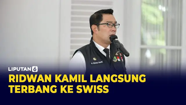 Ridwan Kamil Terbang ke Swiss