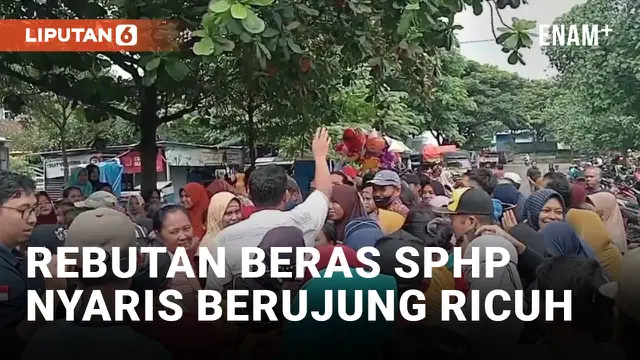 Saling Dorong, Rebutan Beras SPHP di Magetan Nyaris Berakhir Ricuh