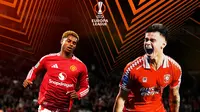 Liga Europa - Manchester United Vs FC Twente - Marcus Rashford Vs Mees Hilgers (Bola.com/Adreanus Titus)