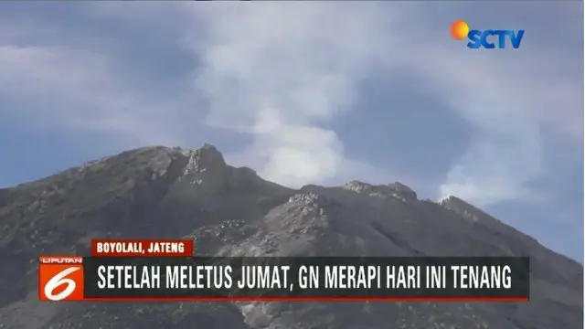 Gunung Merapi sudah mulai tenang, warga sekitar lereng sudah kembali beraktivitas seperti biasa.