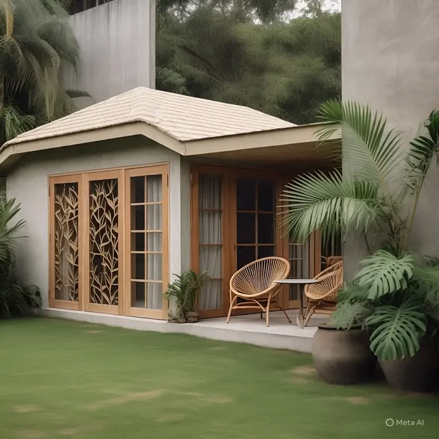 Rumah Beton Ekspos. (Liputan6.com/MetaAI)