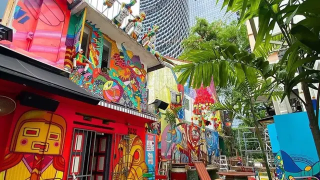 Destinasi wisata Haji Lane, Singapura