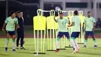 Pemain Brasil melakukan sesi latihan jelang menghadapi Inggris pada pertandingan sepak bola Grup C Piala Dunia U-17 2023 di Jakarta, Kamis (16/11/2023). Brasil akan menghadapi partai sengit melawan Inggris di Jakarta International Stadium (JIS) pada Jumat (17/11/2023) pukul 19.00 WIB. (Doc. LOC WCU17/BRY)