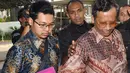 Mahfud MD mengaku hanya main-main ke KPK saat ditanya wartawan, Jakarta, Selasa (7/10/2014) (Liputan6.com/Miftahul Hayat)