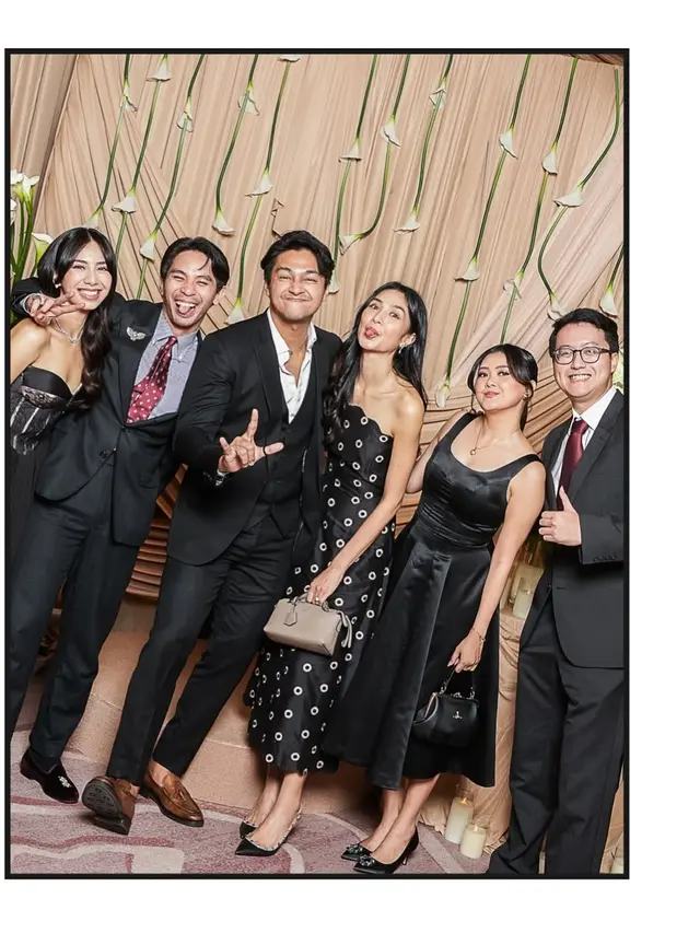 8 Gaya Elegan Selebriti Berbalut Gaun Hitam di Resepsi Pernikahan Al Ghazali dan Alyssa Daguise