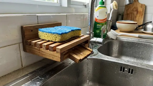 Cara Membuat Tempat Spons Cuci Piring agar Tidak Basah