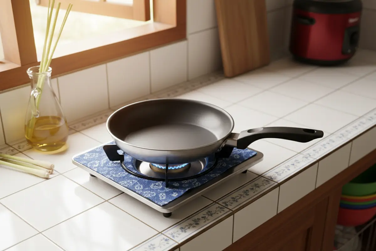 ilustrasi teflon Stainless Steel Gemini
