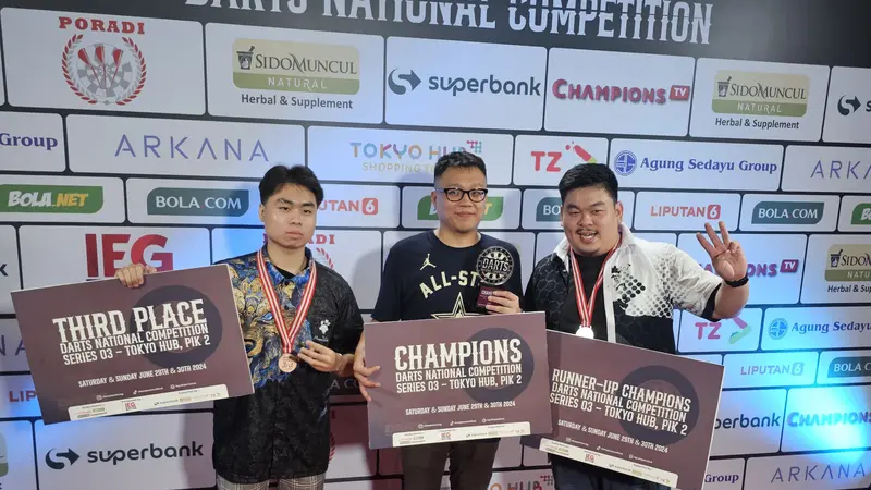 Baru Ikutan di Darts National Competition Series 03, Benny Tandean Langsung Juara