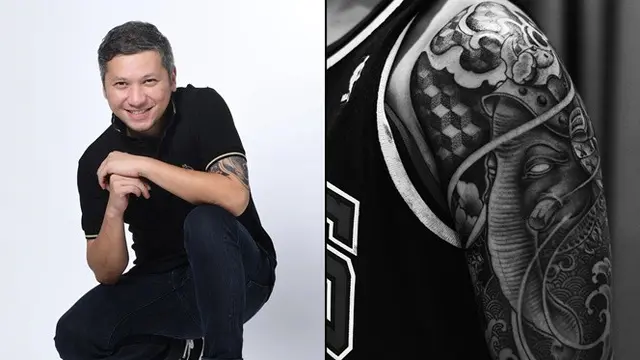 6 Potret Seleb Cowok saat Pamer Tato, Tampil Macho - Hot Liputan6.com