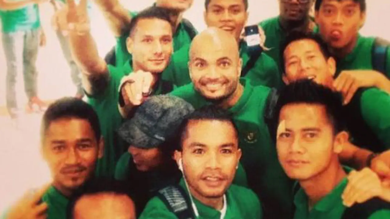 foto selfie Timnas