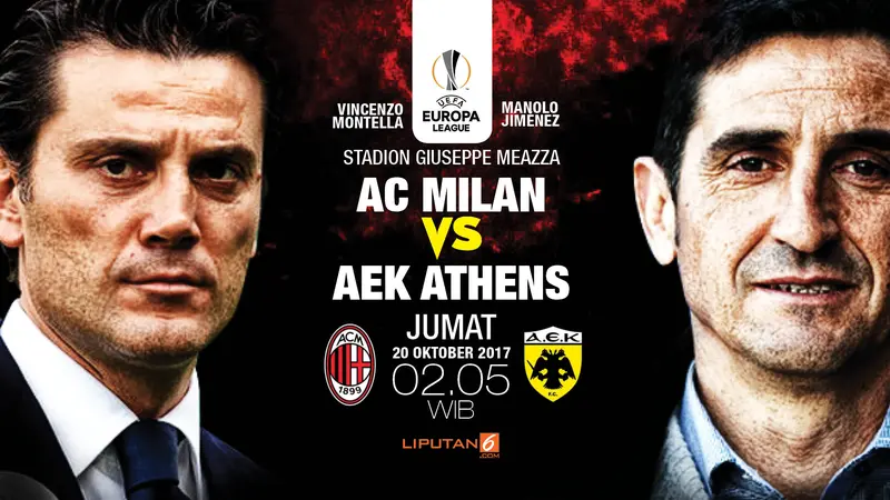 Prediksi AC Milan vs AEK Athens