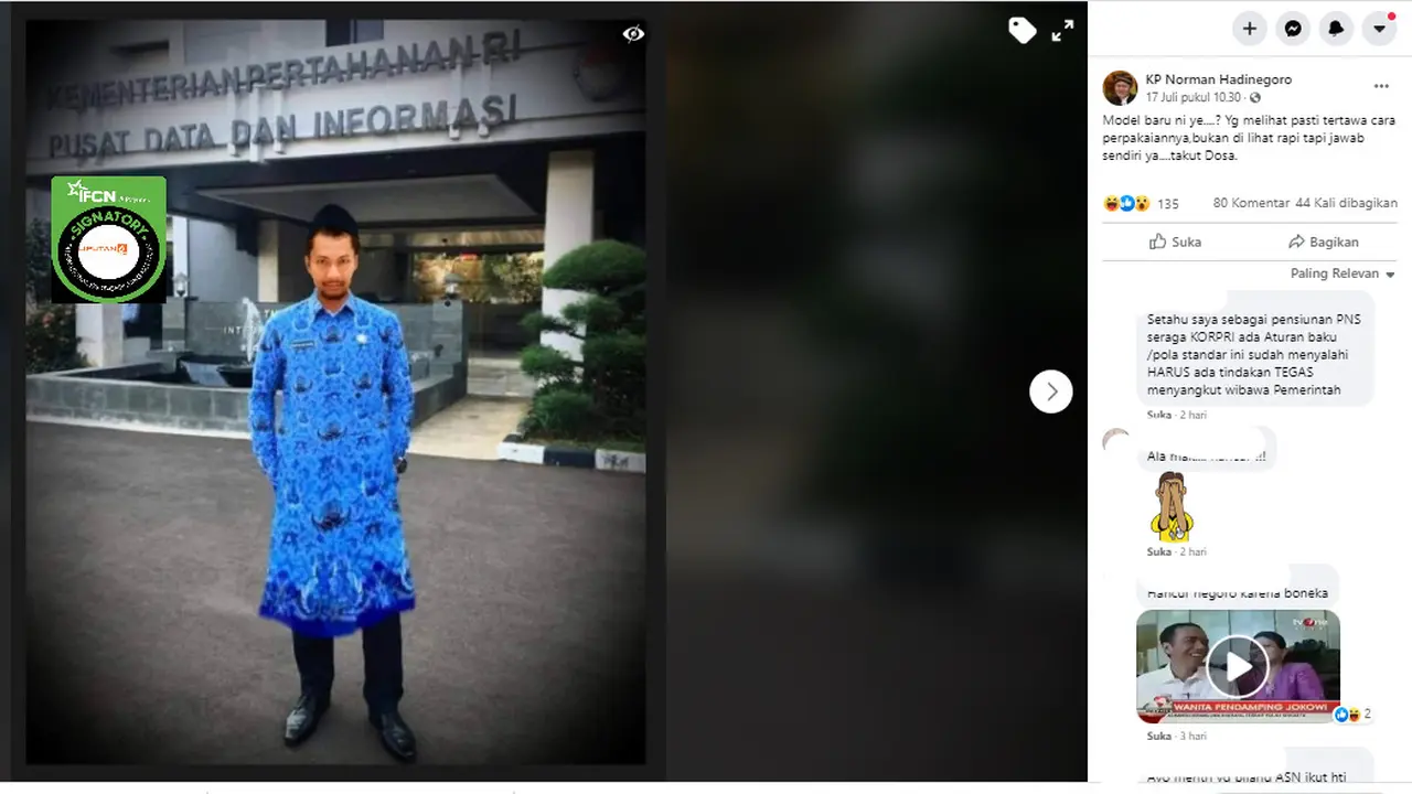 Penelusuran foto PNS mengenakan gamis seragam batik Korpri