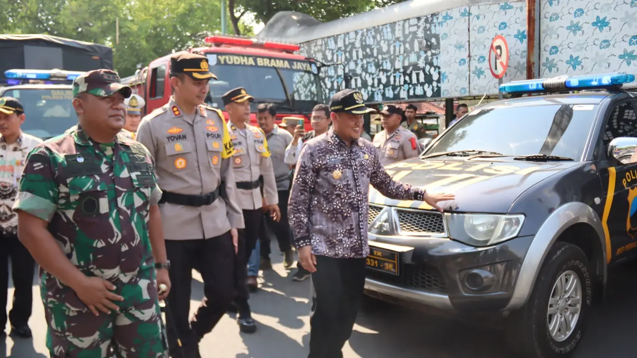 Apel gelar pasukan Operasi Mantap Brata Candi 2023-2024. (Foto: Liputan6.com/Polres Pemalang)