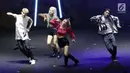 Grup K-Pop asal Korea Selatan, KARD saat tampil menutup gelaran ON/OFF Festival hari pertama di Istora Gelora Bung Karno, Jakarta, Sabtu (7/9/2019). KARD tampil enerjik dan membius penggemarnya dengan membawa sejumlah lagu andalan. (Liputan6.com/Helmi Fithriansyah)