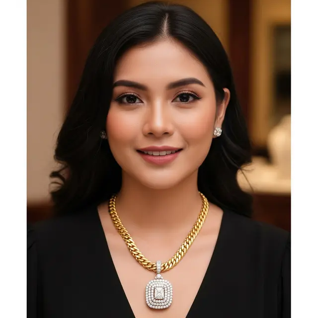 Rantai Foxtail 18K: Tahan Lama untuk Liontin Berat