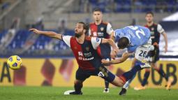 Ciro Immobile berhasil menjadi pembeda dengan menjadi pencetak satu-satunya gol kemenangan ketika menerima assist Sergej Milinkovic-Savic pada menit ke-61. (Alfredo Falcone/Lapresse via AP)