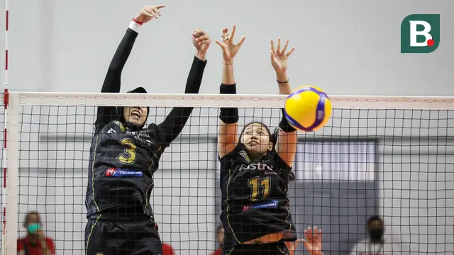 Foto: Jakarta Pertamina Fastron Gilas Gresik Petrokimia Pupuk Indonesia di Proliga 2022