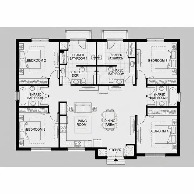Kamar Mandi Shared Strategis